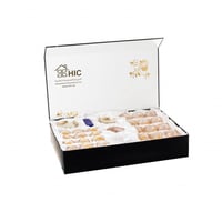 طقم شاي وقهوة كريستال تركي 49 قطعة ذهبي