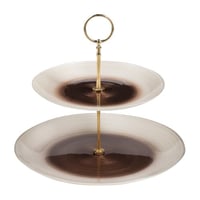 شيالة حلى زجاج تركي 2 دور ذهبي