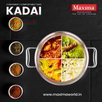 قدر طهي كادي من الستانلس ستيل الهندي المقاوم للصدأ...