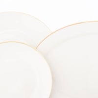 طقم سفرة بورسلين 28 قطعة كلاسيكي ذهبي