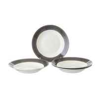 طقم صحون أكل بورسلين 4 قطع مقاس 22 سم