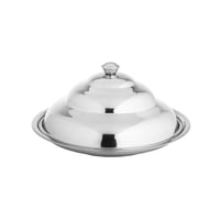 صحن كوزي ستيل بغطاء مقاس 40 سم