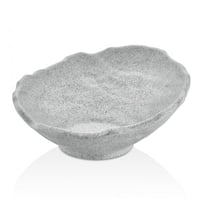 زبدية تقديم ميلامين لون جرانيت رمادي 28 سم