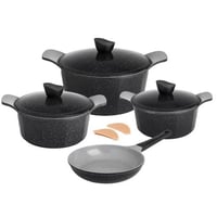 طقم قدور جرانيت جويل 9 قطع أسود