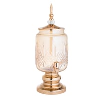 طقم موزع عصير زجاج مع كاسات مكون من 7 قطع