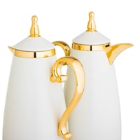 طقم ترامس ليان قطعتين أبيض مع ذهبي