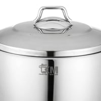 طقم قدور ستيل تركي فاخر 18/10 غطاء ستيل 9 قطع