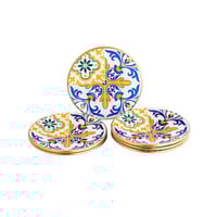 طقم صحون شاي زجاج تركي 6 قطع