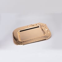 صينية تقديم ستيل 36 سم لون ذهبي