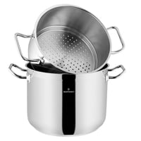 قدر طبخ بخار أطلس استيل تركي مقاس 26 سم