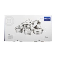 طقم قدور ستيل MIROLEX مكون من 9 قطع
