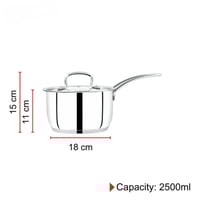 كسرولة من الستانلس ستيل الهندي المقاوم للصدأ غير ل...