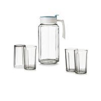 طقم جك مع كاسات زجاج 5 قطع