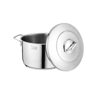 طقم قدور ستيل تركي فاخر 18/10 غطاء ستيل 9 قطع