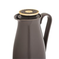 طقم ترمس ألاسكا قطعتين لون بني مع ذهبي