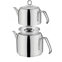 طقم براد شاي سوفرام استيل تركي قطعتين سعة 1.9 لتر...