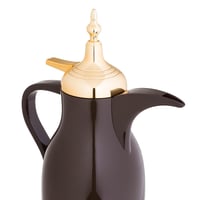 ترمس دلة نورا مفرد 1 لتر لون بني ذهبي