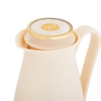 ترمس ألاسكا 1 لتر لون بيج مع ذهبي