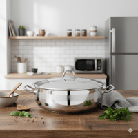 قدر طبخ منخفض جراند استيل تركي 32 سم