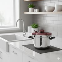 قدر ضغط سوفرام استيل تركي مقاس 8 لتر