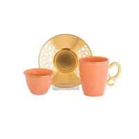 طقم شاي وقهوة بورسلين 18 قطعة