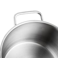 طقم قدور ستيل تركي فاخر 18/10 غطاء ستيل 9 قطع