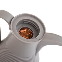 ترمس الدلة من ألاسكا 1 لتر لون رمادي فاتح مع ذهبي