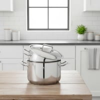 قدر طبخ بخار أطلس استيل تركي مقاس 22 سم