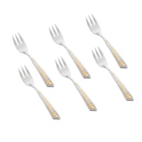 طقم ملاعق استيل فضي مذهب 30 قطعة