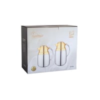 طقم ترامس أميرة قطعتين لون أبيض ذهبي