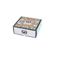 طقم تقديم شاي وقهوة زجاج تركي 4 قطع بألوان عصرية