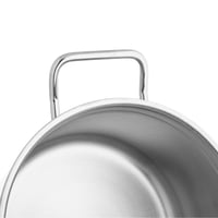 قدر طبخ أطلس استيل تركي غطاء زجاج مقاس 26 سم