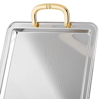 طقم صواني تقديم نيكل يد ذهبي 3 قطع