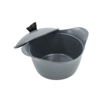 قدر جرانيت لاهويا مقاس 28 سم رمادي