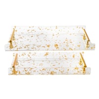 طقم تباسي أكليرك يد ذهبي قطعتين