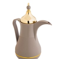 طقم ترامس الدلة من ألاسكا لون بني فاتح مع ذهبي