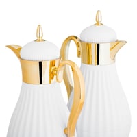 طقم ترامس جنى قطعتين أبيض مع ذهبي