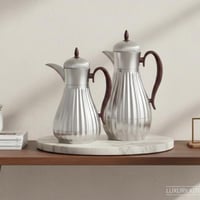 طقم ترامس جنى قطعتين نيكل مطفي يد خشبي