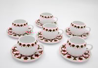 طقم فناجين قهوة تركي رد بوت 12 قطعة