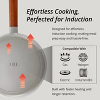 طقم قدور نيوفلام فيكا كوري 7 قطع رمادي