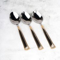 طقم ملاعق أكل ستيل ذهبي 6 حبة