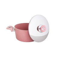 طقم قدور جرانيت تركي 7 قطع لون وردي