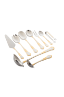 طقم ملاعق ستيل 72 قطعة شنطة خشب