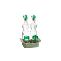 طقم زيت وملاحات بلاستيك ملون