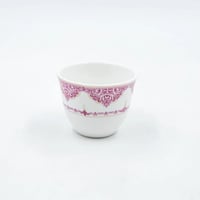 طقم شاي وقهوة مع تمرية 14 قطعة