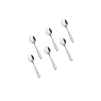 طقم ملاعق شاي ستيل ذهبي 6 حبة