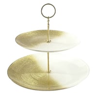 شيالة حلى زجاج تركي 2 دور ذهبي