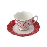 طقم فناجين قهوة تركي ريد لاين 12 قطعة