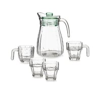 طقم جك مع أكواب زجاج 5 قطع