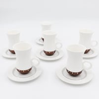 طقم بيالات شاي بورسلين 12 قطعة